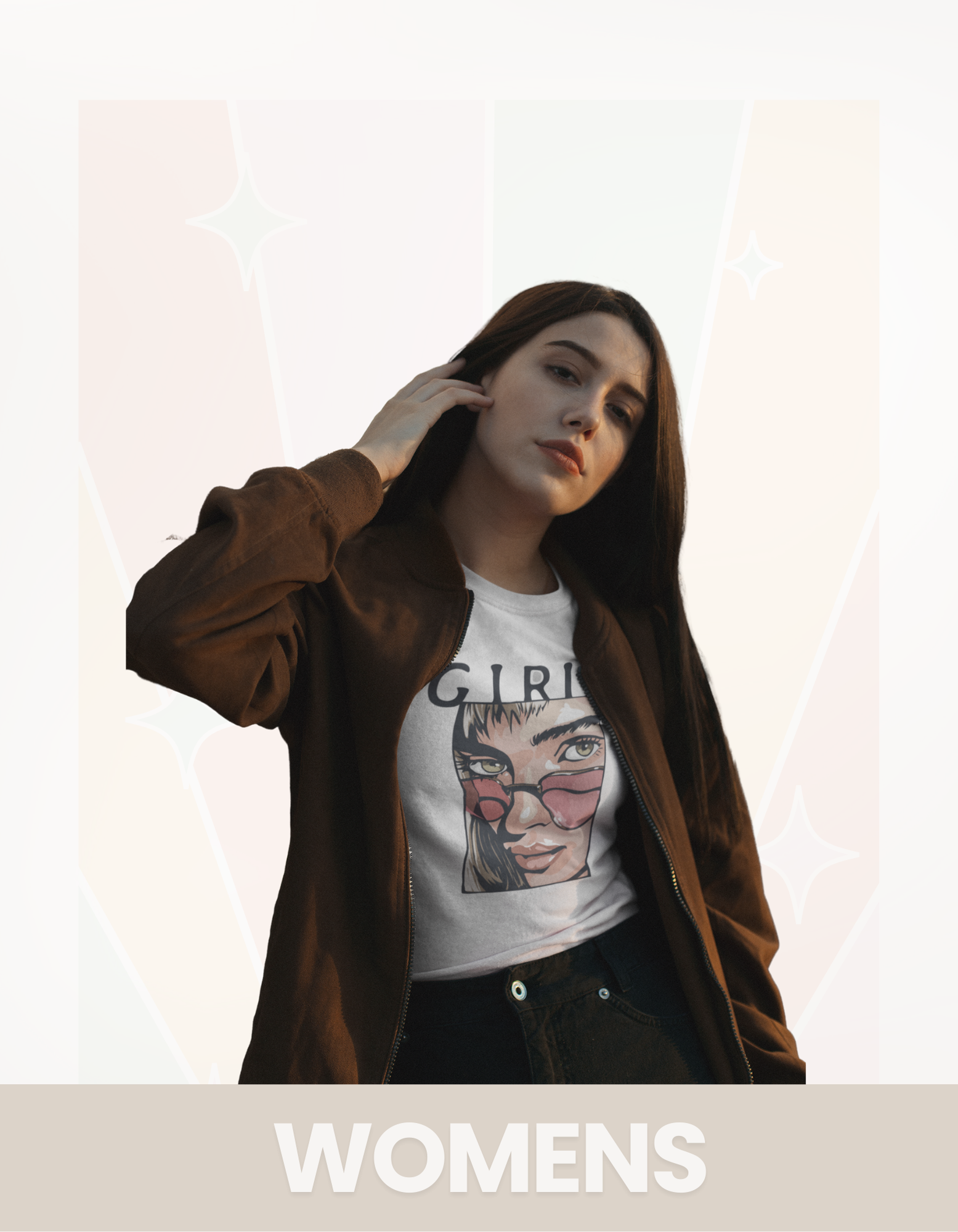 Orange & White Gradient Grunge Sculpture Illustrative T-dfdfed